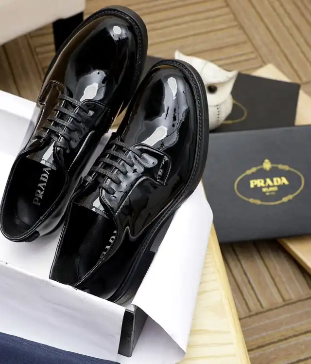 hype Prada Leather Shoes