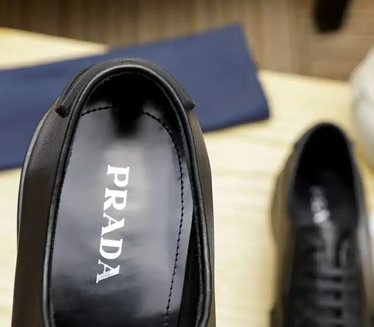 hype Prada Leather Shoes