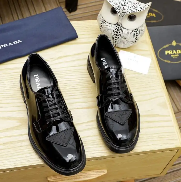 hype Prada Leather Shoes