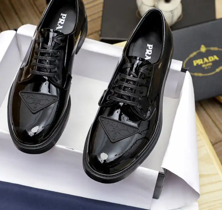 hype Prada Leather Shoes