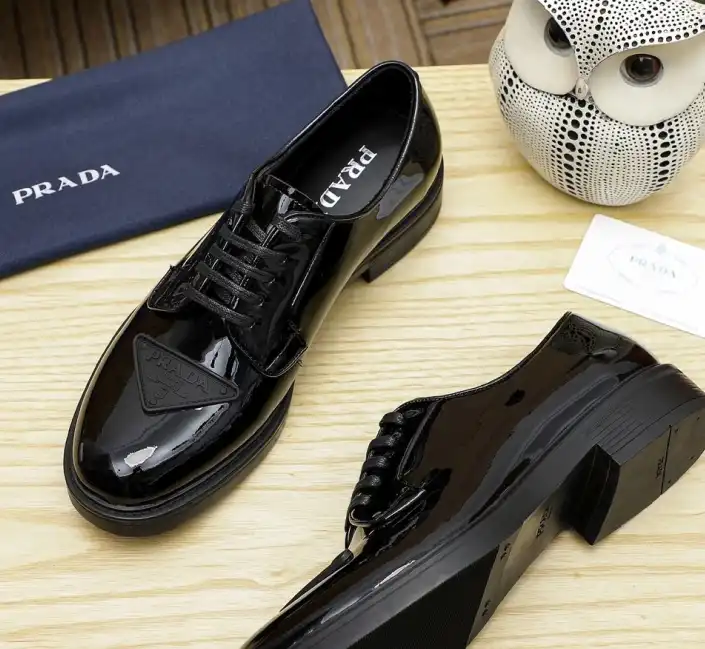 hype Prada Leather Shoes