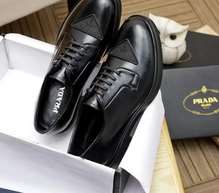 hype Prada Leather Shoes