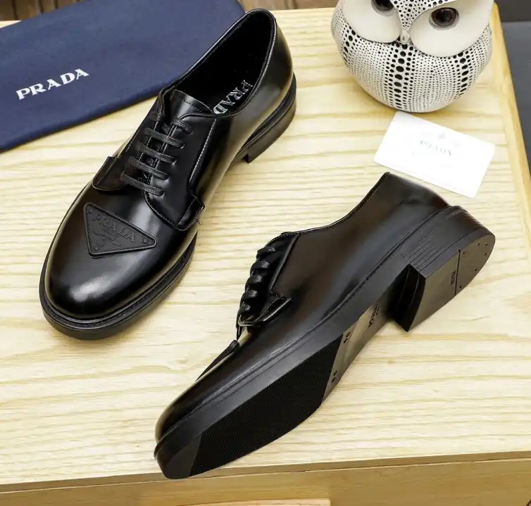 hype Prada Leather Shoes