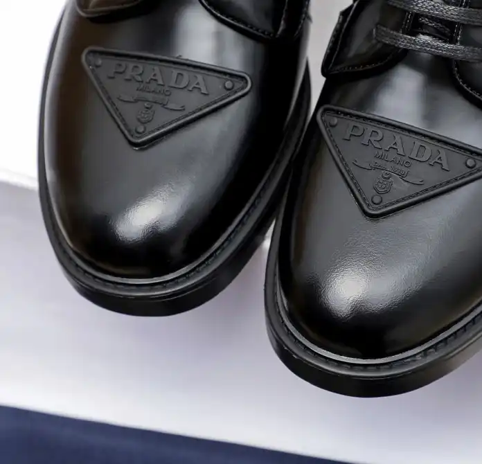 hype Prada Leather Shoes