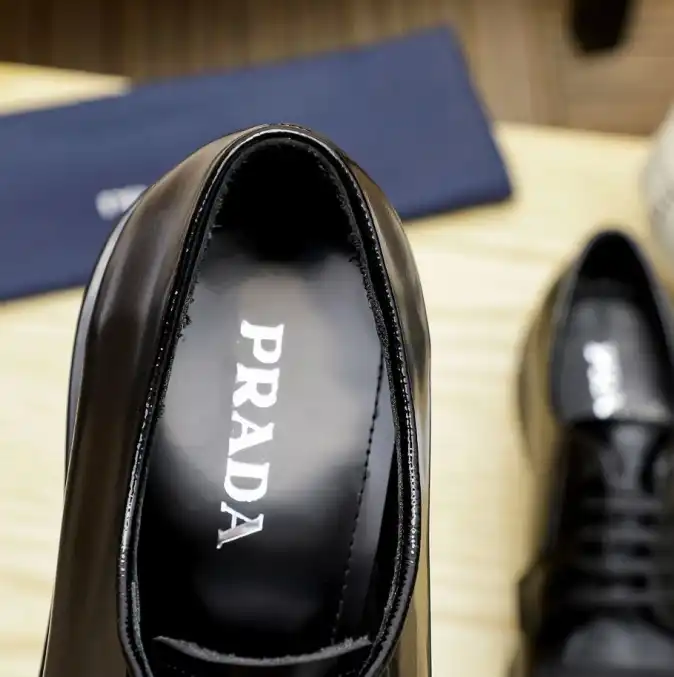 hype Prada Leather Shoes