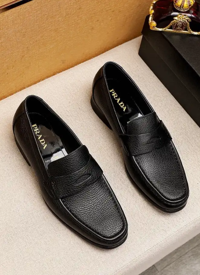 hype Prada Leather Shoes