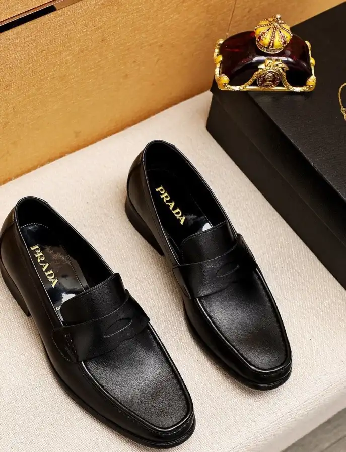 hype Prada Leather Shoes