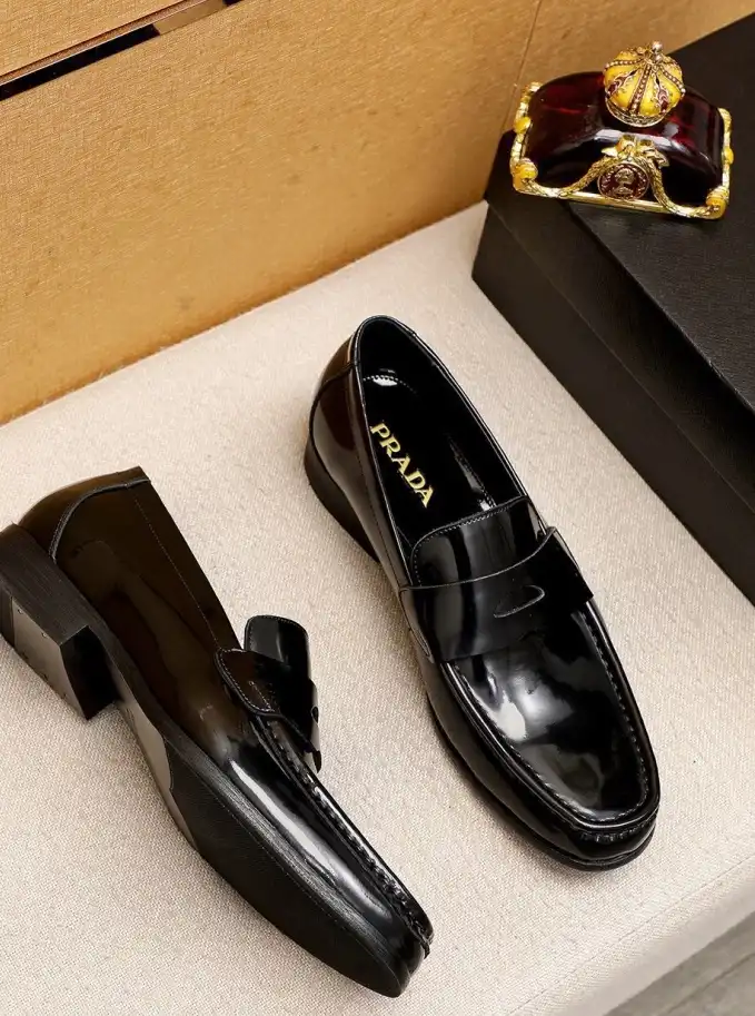 hype Prada Leather Shoes