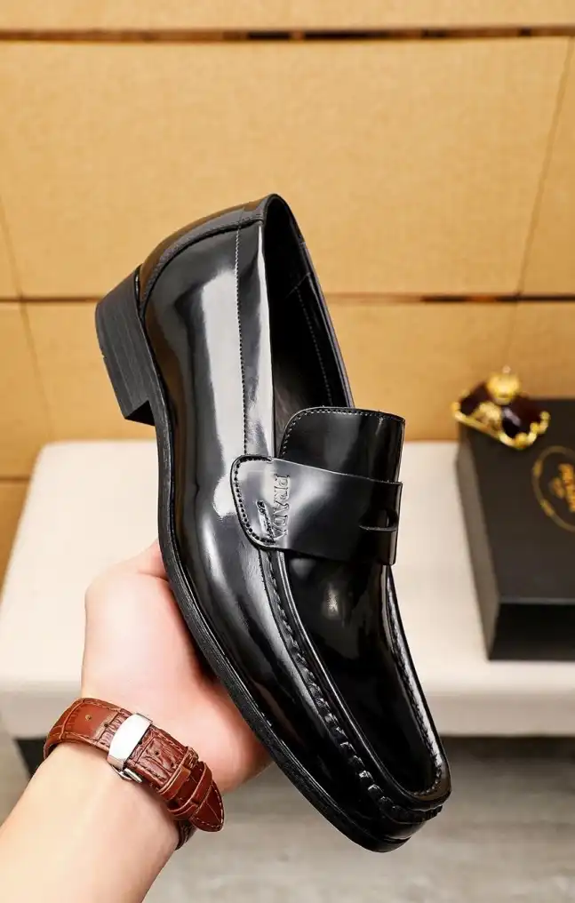 hype Prada Leather Shoes