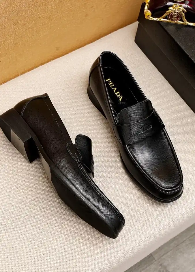 hype Prada Leather Shoes