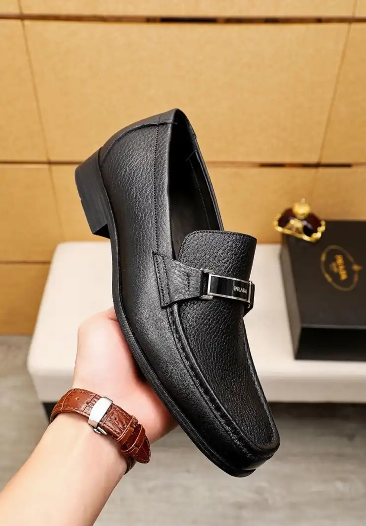 hype Prada Leather Shoes