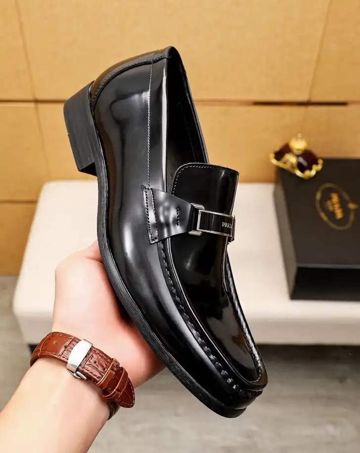 hype Prada Leather Shoes