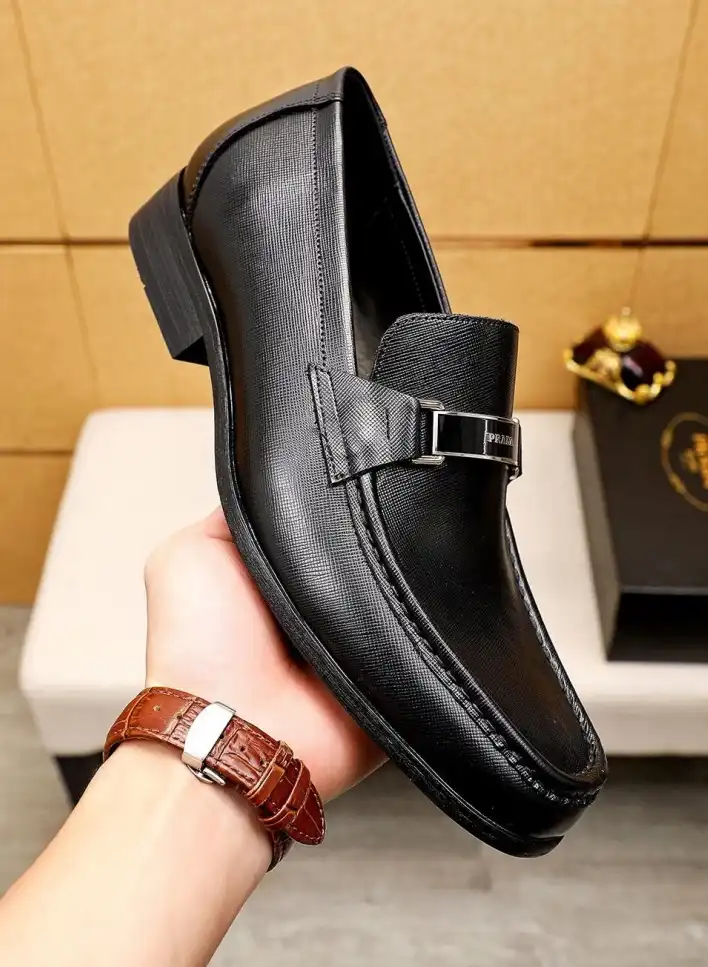 hype Prada Leather Shoes