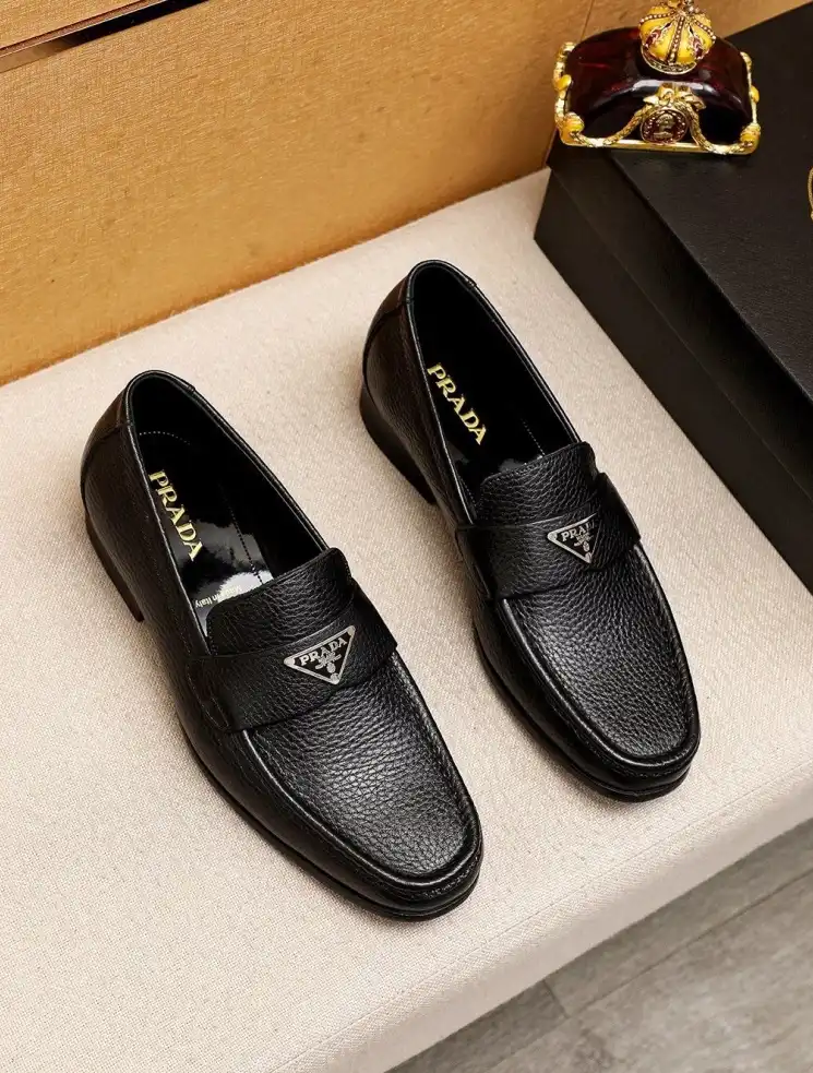 hype Prada Leather Shoes