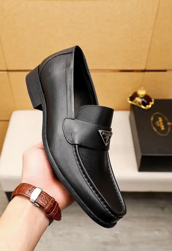 hype Prada Leather Shoes