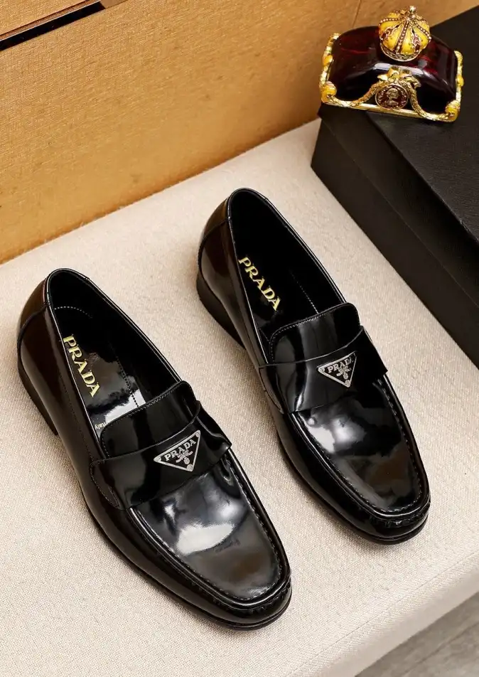 hype Prada Leather Shoes