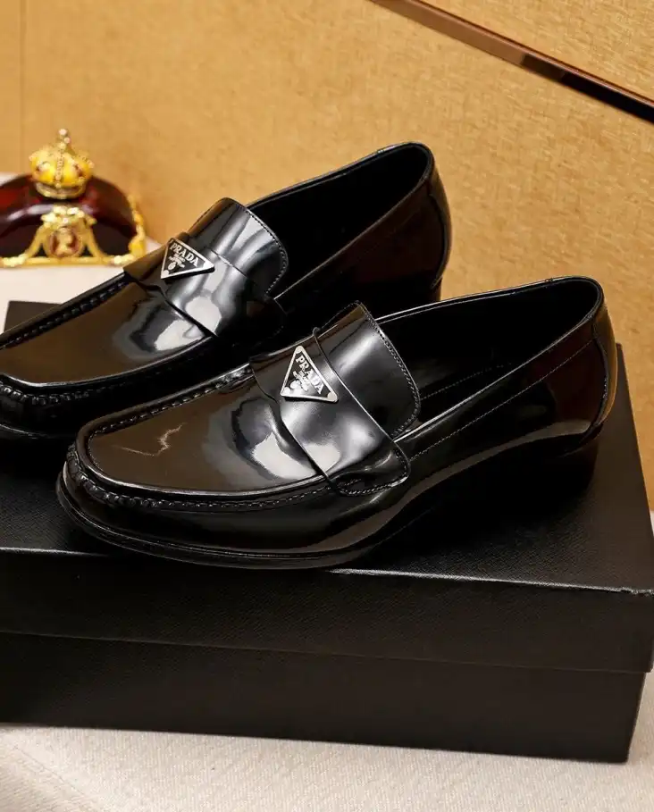 hype Prada Leather Shoes