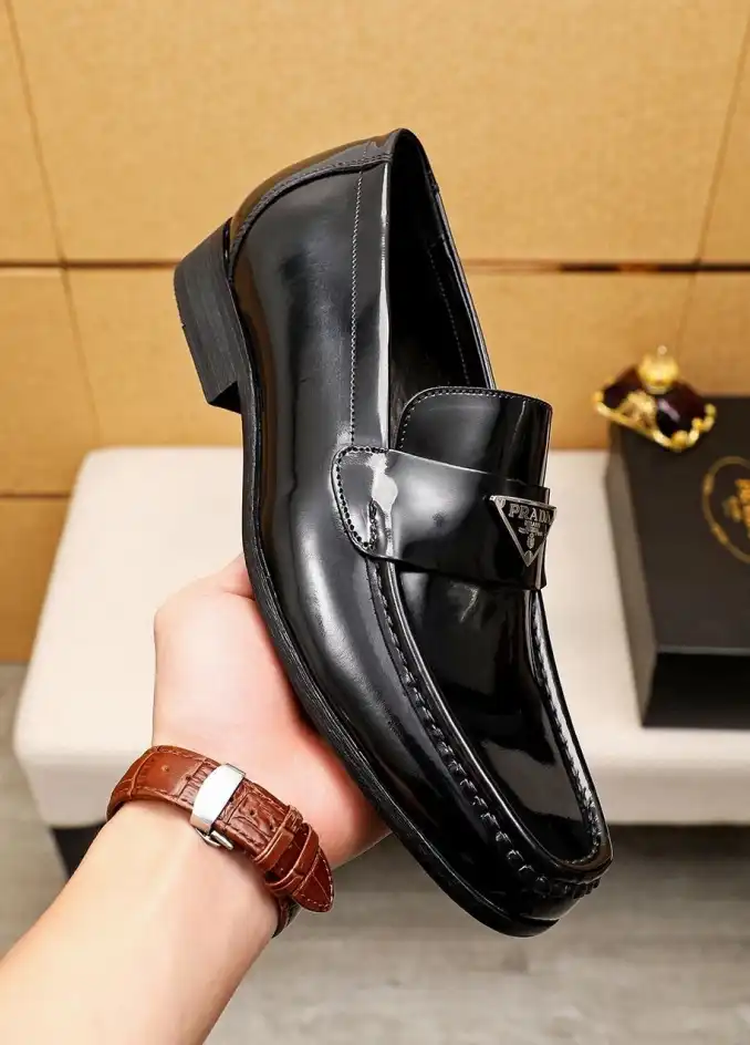 hype Prada Leather Shoes