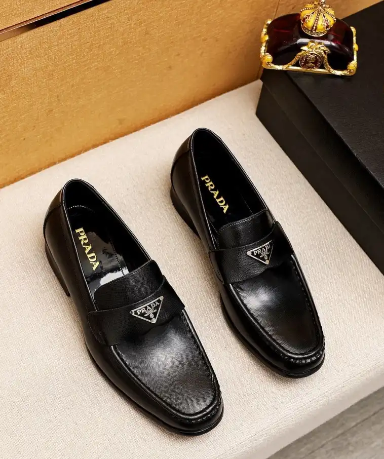 hype Prada Leather Shoes