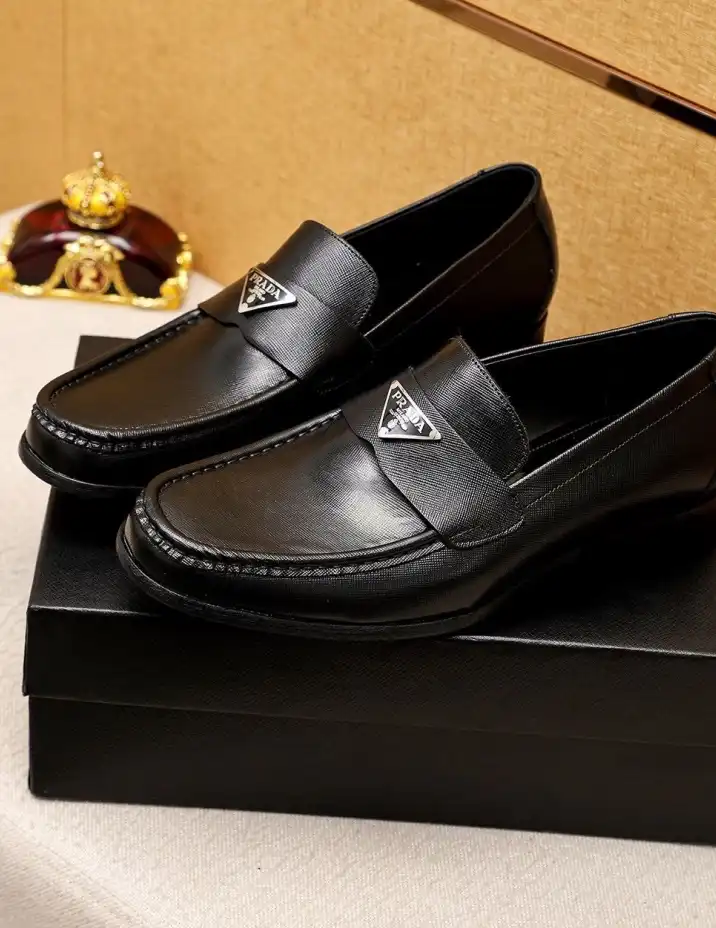 hype Prada Leather Shoes