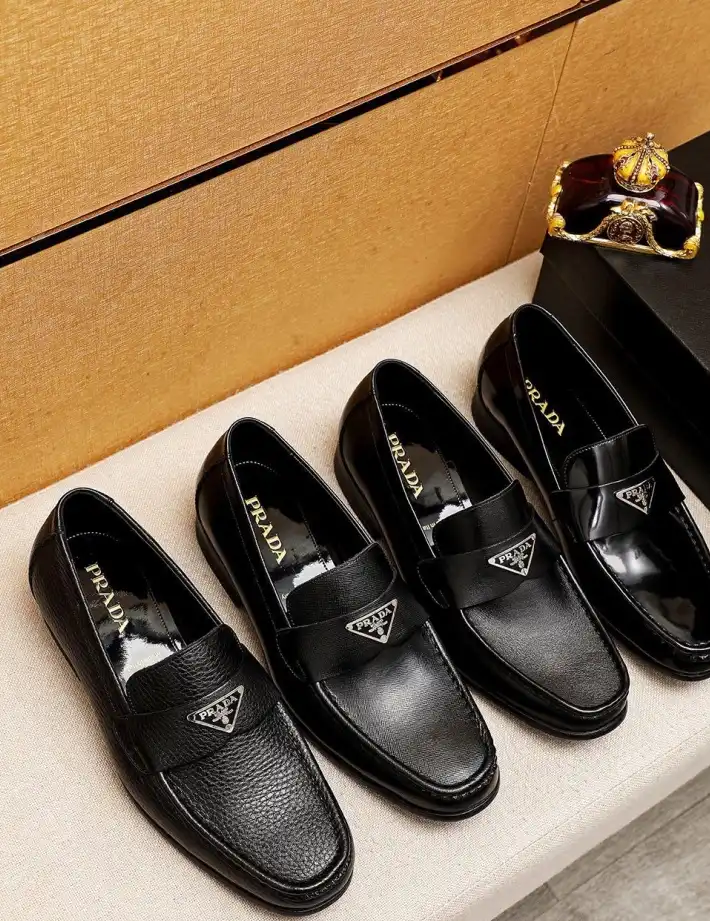 hype Prada Leather Shoes