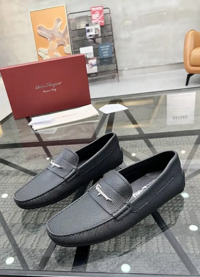 hype Ferragamo Leather Shoes