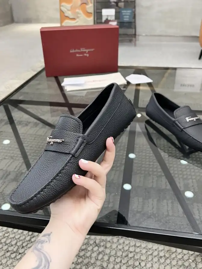 hype Ferragamo Leather Shoes