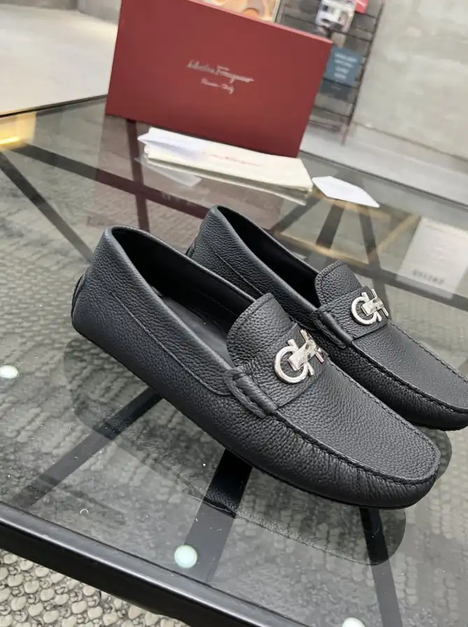 hype Ferragamo Leather Shoes