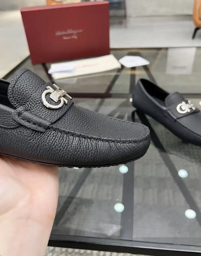 hype Ferragamo Leather Shoes