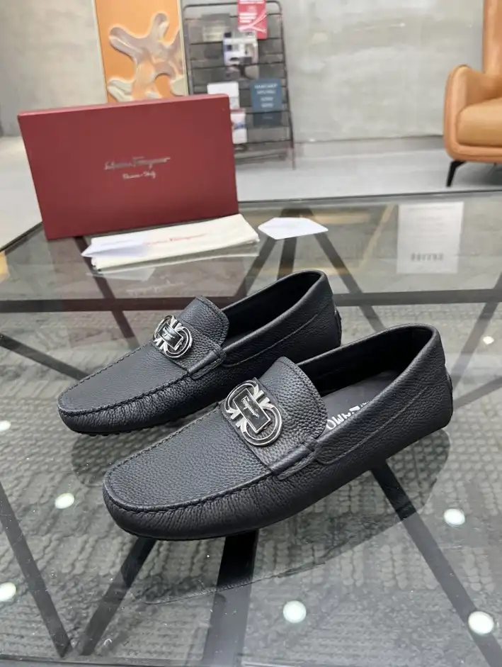 hype Ferragamo Leather Shoes