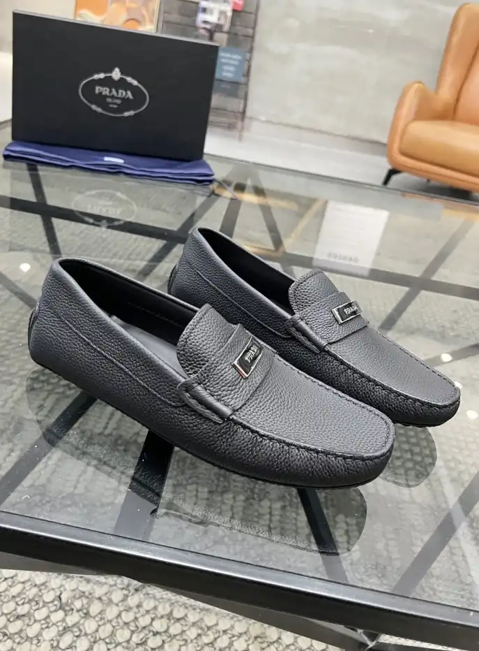 hype Prada Leather Shoes