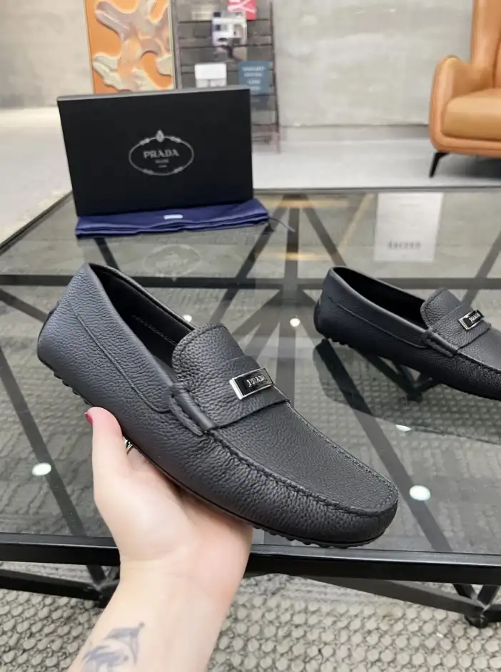 hype Prada Leather Shoes