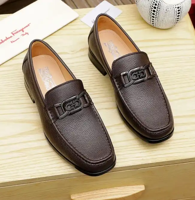 hype Ferragamo Leather Shoes