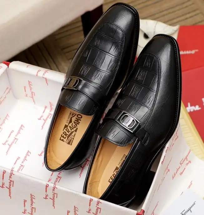 hype Ferragamo Leather Shoes