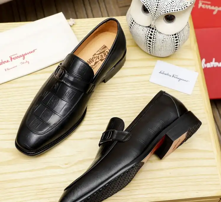 hype Ferragamo Leather Shoes