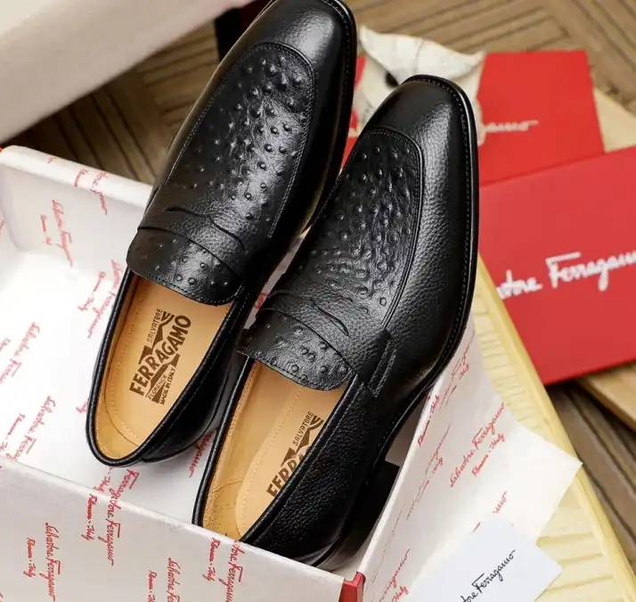 hype Ferragamo Leather Shoes