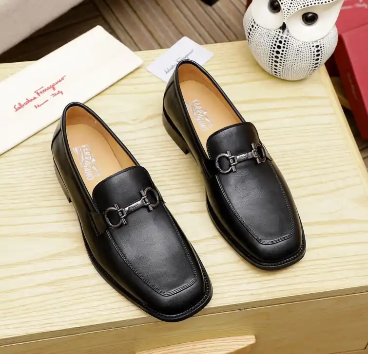 hype Ferragamo Leather Shoes