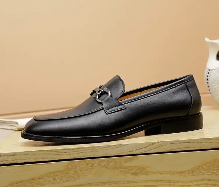 hype Ferragamo Leather Shoes