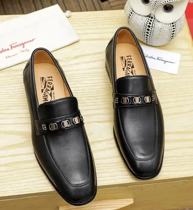 hype Ferragamo Leather Shoes