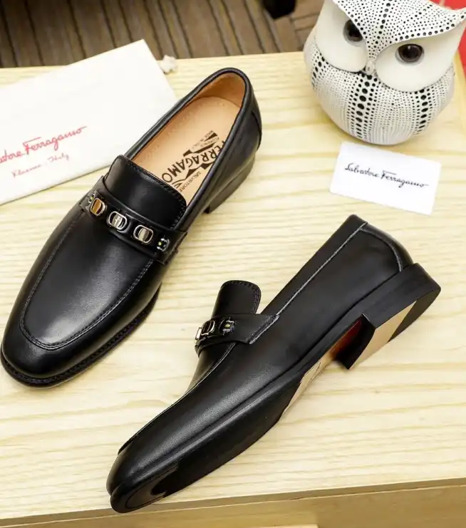 hype Ferragamo Leather Shoes