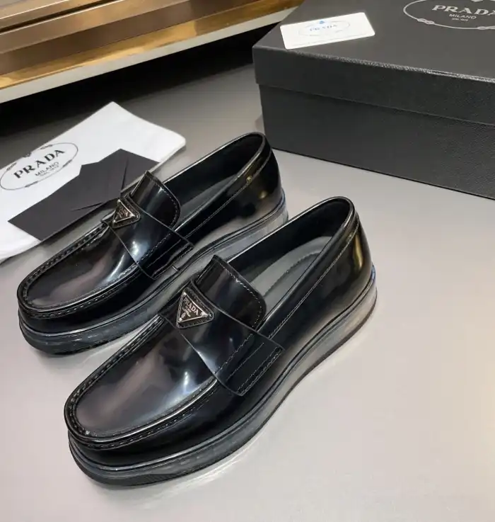 hype Prada Leather Shoes