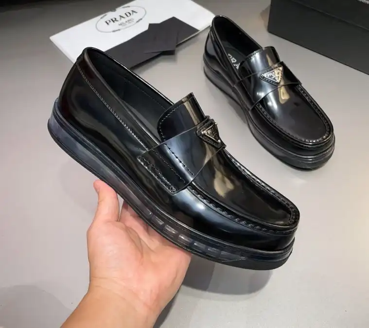 hype Prada Leather Shoes