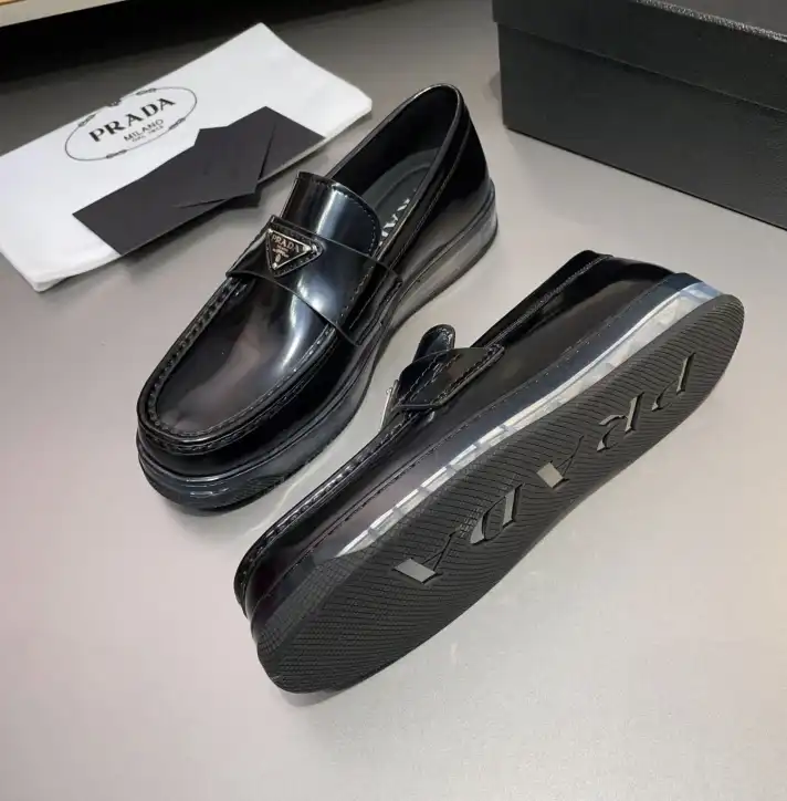 hype Prada Leather Shoes