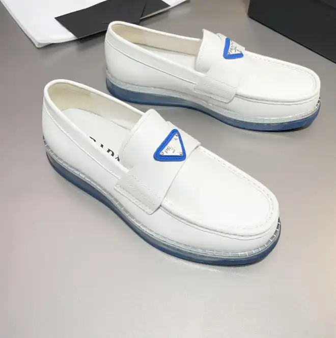 hype Prada Leather Shoes