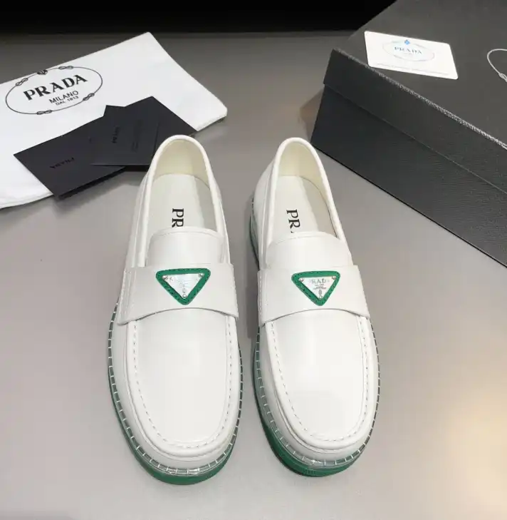 hype Prada Leather Shoes