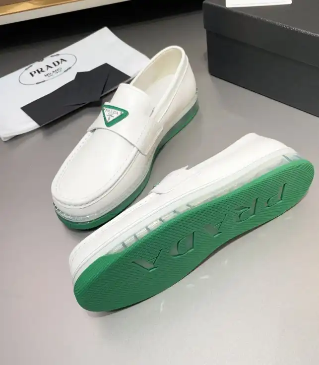 hype Prada Leather Shoes