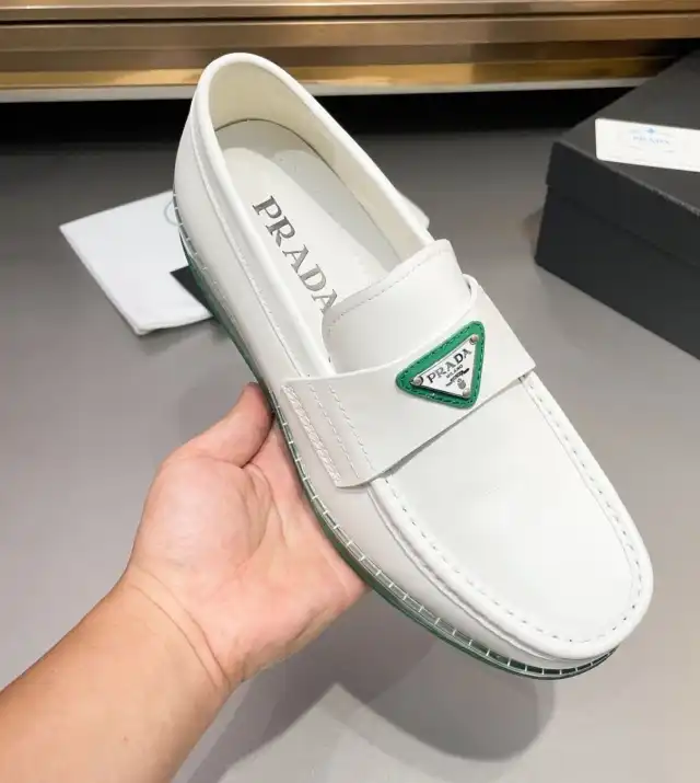 hype Prada Leather Shoes