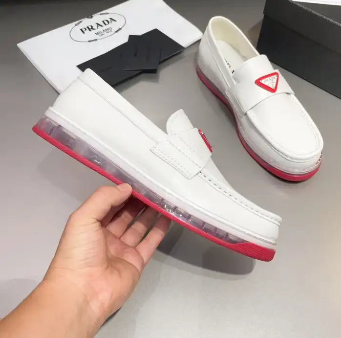 hype Prada Leather Shoes