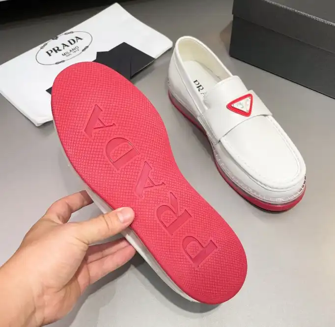 hype Prada Leather Shoes