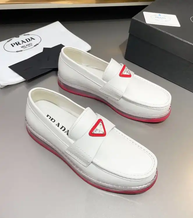 hype Prada Leather Shoes